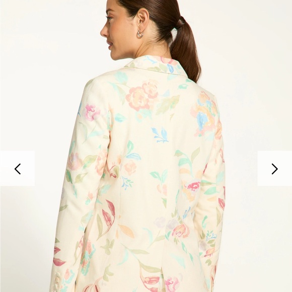 FDJ Floral Cream Blazer - Picture 3 of 9